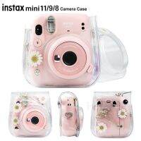 ใหม่เคสกล้องเข้ากันได้กับ Fujifilm Instax Mini 11/9/8ฟิล์มสำเร็จรูปฝาครอบกระเป๋าหนัง PU พร้อมสายคล้องพาดไหล่ปรับได้