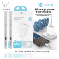 66w Flash Charge สายชาร์จ YUGAO 6A ของแท้ หัวชาร์ข สายชาร์จเร็ว  Line 1-2 Meter Hardcover หัวชาร์จ