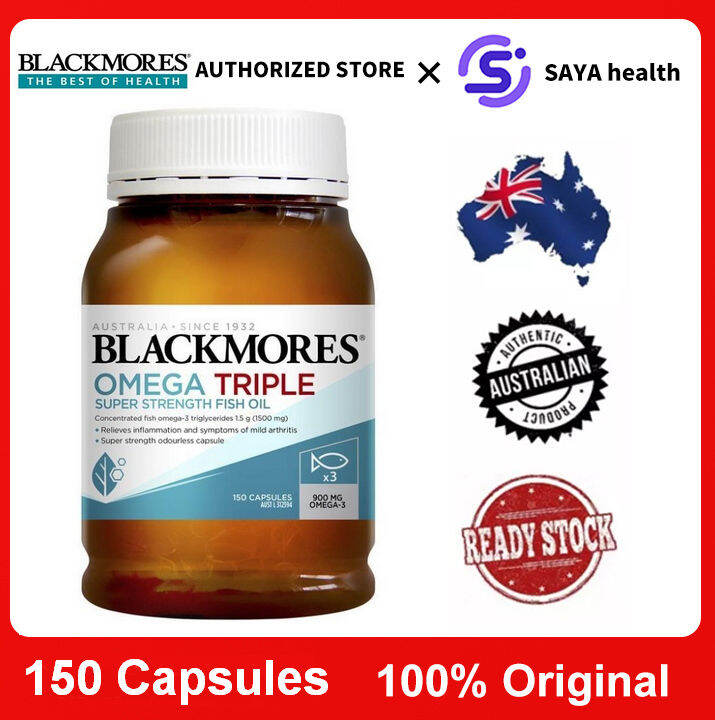 Blackmores Omega Triple Super Strength Fish Oil 1500mg 150 Capsules