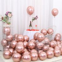 50Pcs/lot 10 inch Latex Balloons Wedding Background Wall Decoration Birthday Party Supplies Decoration Layout Metallic balloons