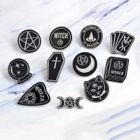 {EDDLYT} Miss Zoe Handmade Witch Ouija Moon Tarot BooK ใหม่สไตล์ Goth Enamel Pins Badge Denim Jacket เครื่องประดับของขวัญเข็มกลัดสำหรับผู้หญิงผู้ชาย