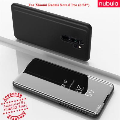 NUBULA สำหรับ Xiaomi Redmi Note 8 Pro (6.53 ") เคสพลิก Luxury Mirror Clamshell กรณี Hard Flip ฝาครอบที่ครอบสำหรับ Xiaomi Xiaomi Redmi Note 8 Pro