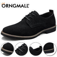 ORNGMALL หนังนิ่มผู้ชายสไตล์อังกฤษชี้รองเท้าทางการลำลองรองเท้าชุดเดรสรองเท้าหนังธุรกิจดาร์บี้ออกซ์ฟอร์ดรองเท้าขนาดใหญ่38-48