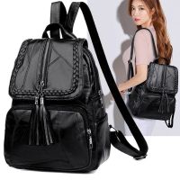 Fashion Leisure Womens Backpack Travel Soft PU Leather Handbag Shoulder Bag