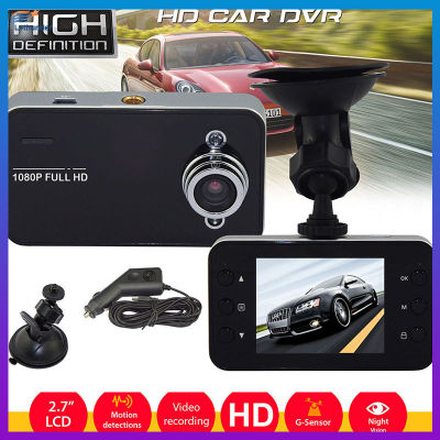 K6000 Hd 1080P เครื่องบันทึกการขับขี่พร้อมโคมไฟ Night Vision กล้องเฝ้าระวังรถยนต์