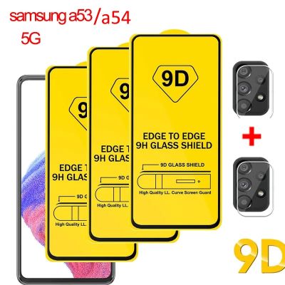 A54samsung Samsung A53 9D กระจกเทมเปอร์5G สำหรับ Galaxy A54ปกป้องหน้าจอรุ่น53