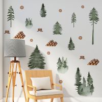 ☈ A meter plant and tree stumps wall wall sticker sitting room background wall room decorate children room wall self-adhesive stickers