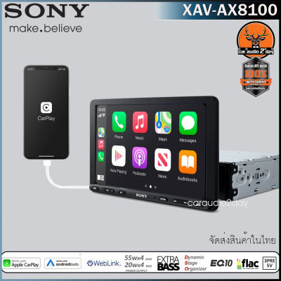 SONY XAV-AX8100 New Model 2022 เครื่องเล่น 2 DIN จอขนาด 8.95 นิ้ว รองรับ Apple Carplay&Android Auto WebLink MirrorLink