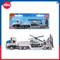 Siku Low Loader with Helicopter ซิกุโมเดลรถบรรทุกพ่วงเฮลิคอปเตอร์ รหัส SK1610