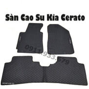 HCM_Thảm Lót Sàn Cao Su Xe Kia Cerato 2019 2020 2021 2022 Màu Đen