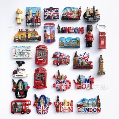 ▽❈♀ British tourist souvenirs magnetic refrigerator resin decorative crafts