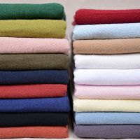 ∏☃ Washed Cotton Linen Fabric Chinese Style Plain Cloth Fold crepe linen for Sewing dress trousers summer T-shirt curtain 135x50cm