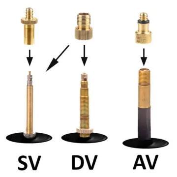 Road bike store tyre pump adaptor