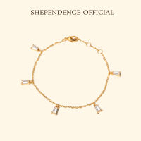 Shependence สร้อยข้อมือบาเก็ตคริสตัล (Crystal Baguette Bracelet)