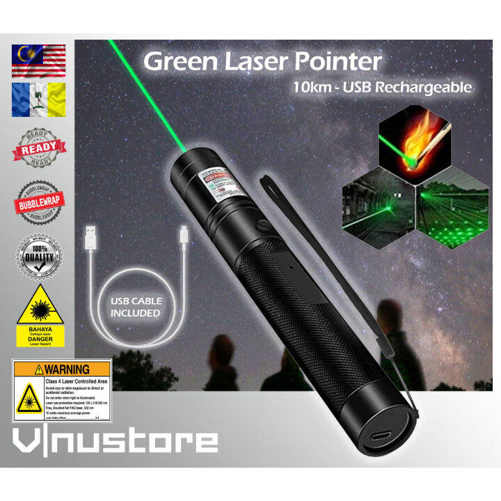 532nm 5mw 303 Green Laser Pointer Pen 10KM | DUAL MODE | High Power ...