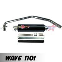 โปรโมชั่น ท่อสูตร รุ่น WAVE 110I ปลายกลม ตรงรุ่น ท่อโมวิค MOVIC-X ทรง ENDURANCE มี มอก. คอท่อชุบโครเมี่ยมอย่างดี + อุปกรณ์ครบชุด ราคาถูก อะไหล่มอเตอร์ไซค์ แต่งมอเตอร์ไซค์ อะไหล่รถมอเตอร์ไซค์  อะไหล่มอไซค์