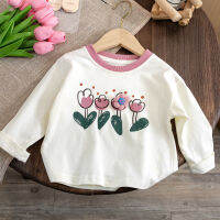 IENENS Girl T-shirts Long Sleeves Tees 1-6 Years Children Cotton Causal Tops Spring Autumn Kids Clothes