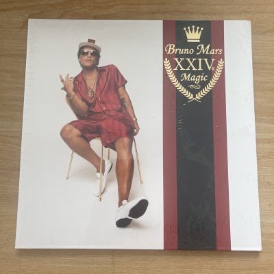 แผ่นเสียง Bruno Mars  ‎– 24K Magic  ,Vinyl, LP, Album เสียงมือหนึ่ง ซีล