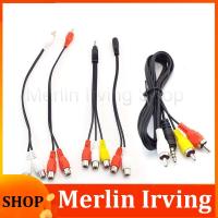 Merlin Irving Shop 4 Types 3.5Mm Male Jack Plug Stereo To 2Rca 3 Rca 3.5Mm Rca Male Female Connector Cable Headphone Aux Y Adapter Cord Audio