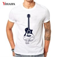 Fashion Fashion 2019 T-Shirt Men Man roupas Print Music Guitar Graphic Tees Casual White Tee Shirts Creative Unisex Summer Tops