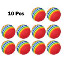 Light Weight Golf Balls Sponge Balls 42mm EVA Foam Balls Indoor Practice Rainbow Red/Blue/Yellow For Approach Shot