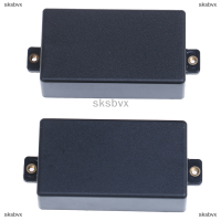 sksbvx 2pcs Plastic SEALED Double COIL pickup COVER สำหรับกีตาร์ไฟฟ้าสีดำ/ขาว