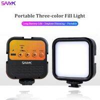 SANYK 7W 1200Mah ไฟเย็น,แสงสีโทนอุ่นปานกลางแบบพกพาไฟ Led แสงไฟถ่ายภาพกล้อง DSLR แฟลชวิดีโอไฟเซลฟี่