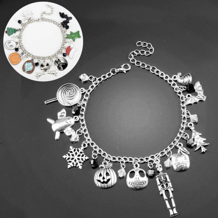 gifts-crystal-charm-eve-bead-christmas-bracelet-diy-skull-cry