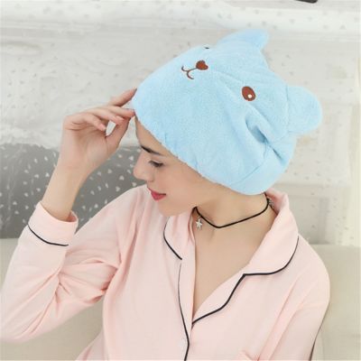 hotx 【cw】 Microfiber Hair Turban Quickly Dry Microfibre After Shower Hat Cap Bathing Tools