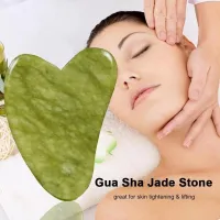 Natural Green Jade Gua Sha Massage Tools For Scraping Facial and Body Skin Massage Gua Sha Board