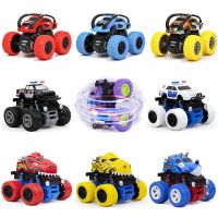 Toy car Truck Inertia Big Wheel Truck 360 Degree Flipping Car Inertia Friction Power SUV Diecast Outdoor Model Gift For Kids