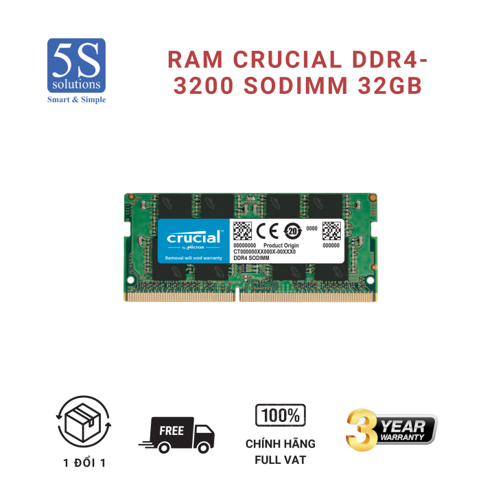 32GB DDR4-3200 SODIMM | CT32G4SFD832A | ES