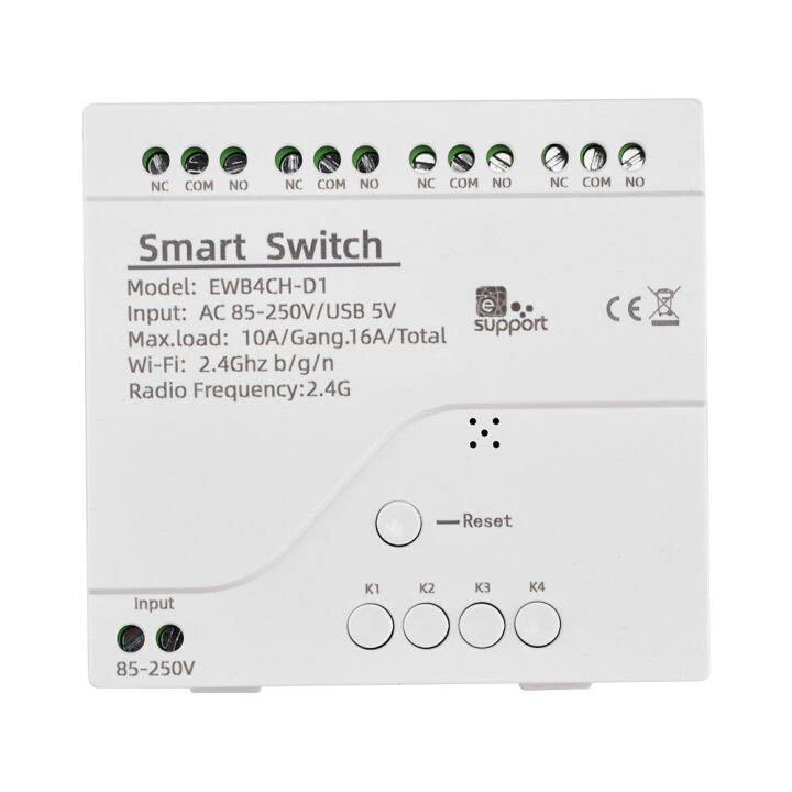 dc85-250v-usb-5v-ใหม่ล่าสุด-ewelink-ewb4ch-d1-wifi-switch-smart-receiver-on-off-รีโมทคอนลสวิทช์สัมผัสแห้ง