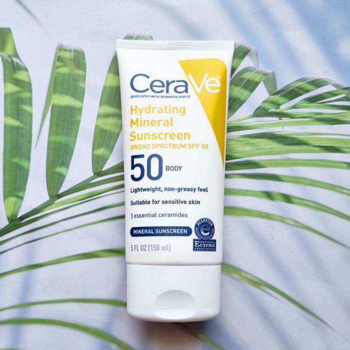 (Cerave®) Hydrating Mineral Sunscreen SPF 50 Body Lotion 150 ml เซราวี