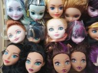 【YF】 Rare Collection Makeup monsters high school Ever After High Doll Head Girl Dressing Toy Parts Children Christmas Gift Favor