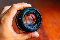 (For Canon DSLR ทุกรุ่น)เลนส์มือหมุน ละลายหลัง รูรับแสงกว้าง Nikon 50mm F1.4 Serial 2895636