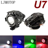 For Kawasaki Z1000SX KLZ1000 Versys H2R W800 Cafe Z400 125W Motorcycle Headlight 3000LM Low Beam Flash U7 LED Spotlight