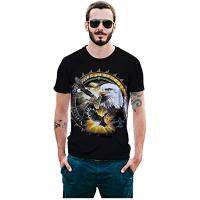 2018 Summer New Eagle Pattern 3D Print Street T-Shirt