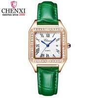 （A Decent035）CHENXIWomen Top LuxuryBusinessWatch Ladies LeatherWristGirl Clock Relogio Feminino