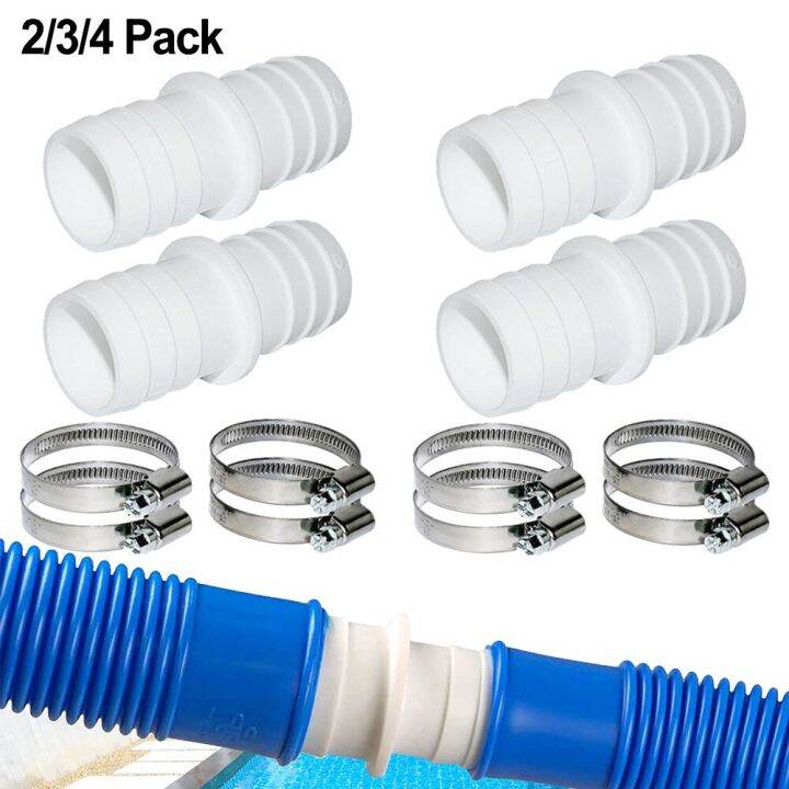 1 Set Hose Connector With 32Mm Hose Clamps For Spas Hot Tubs Swimming ...