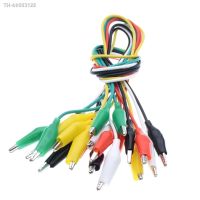 ✜¤ 10PCS Alligator Clips 50CM Electrical DIY Test Leads Alligator Double-ended Crocodile Clips Roach Clip Test Jumper Wire