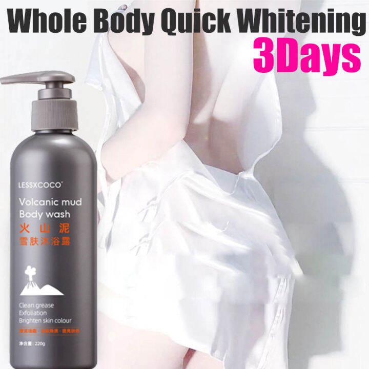 Whole Body Quick Whitening3Days Volcanic mud body wash Volcanic Mud