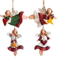 Christmas Angel Pendant Decorative Christmas Resin Angel Statue Ornament Christmas Tree For New Year Party Christmas Tree Celebration Christmas Party dependable