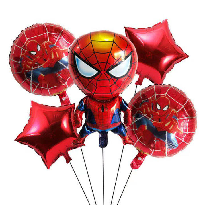 super-hero-3d-ฟอยล์-spiderman-ลูกโป่ง-32-นิ้ววันเกิดบอลลูนวันเกิดอุปกรณ์ตกแต่งของขวัญเด็ก-baby-shower-iewo9238