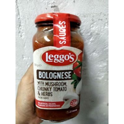 🍀For you🍀 Leggos Bolognese With Mushroom Chunky Tomato &amp;Herbs ซอส พาสต้ารส มะเขือเทศ ผสม เห็ด และ สมุนไพร  500 กรัม