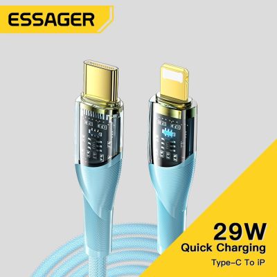 Essager สายชาร์จ USB C ชาร์จเร็ว สําหรับ iP14 13 12 29W