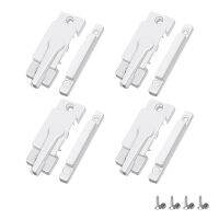 4 Pack Window Sash Locks, Window Latches Replacement Sash Locks White Fits Horizontal Sliding Window