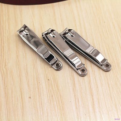 [huite]Men Women Stainless Steel Nail Clipper Fingernail Toenail Slant Edge Clipper Cutter 6.9cm