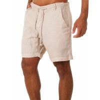 Spring Summer Casual pockets Trousers Shorts Buttons short men Bodybuilding Mens shorts Cotton Linen running shorts Bermudas