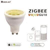 [HOT QQZIWWUJJWG 104] ZIGBEE GU10 Link Zll Bridge5W Dimmer Ww/cw LED Spotlight AC100 240V Smart App ทำงานร่วมกันได้ Amazon Echo Plus หลายประตู